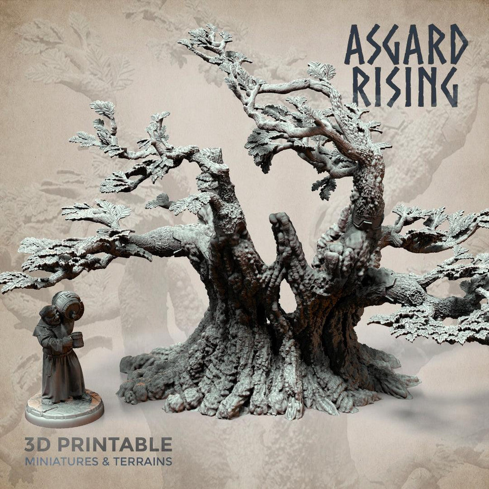 3D Printed Asgard Rising Oak Modular Forest Set 32mm Ragnarok D&D - Charming Terrain