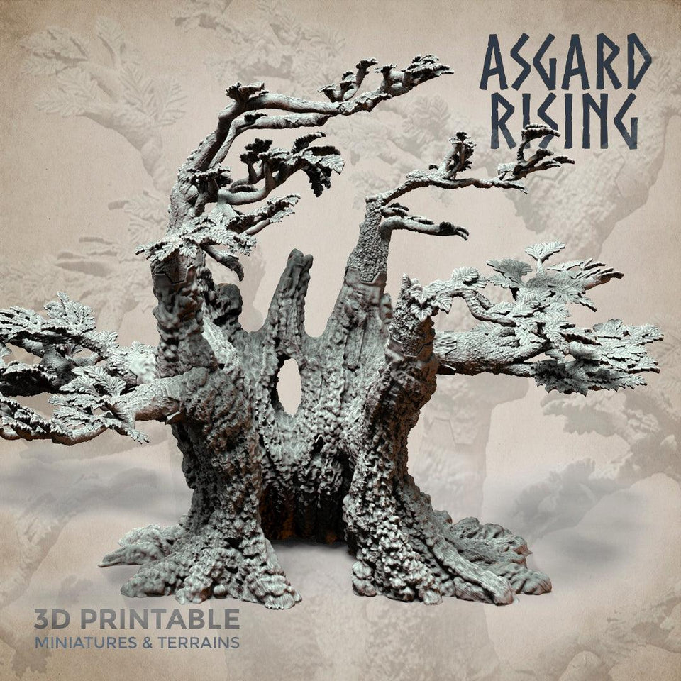 3D Printed Asgard Rising Oak Modular Forest Set 32mm Ragnarok D&D - Charming Terrain