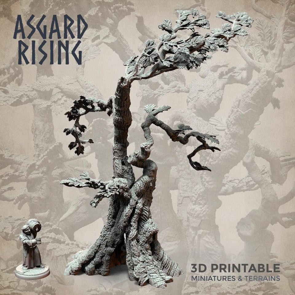 3D Printed Asgard Rising Oak Modular Forest Set 32mm Ragnarok D&D - Charming Terrain