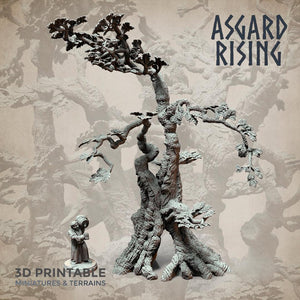 3D Printed Asgard Rising Oak Modular Forest Set 32mm Ragnarok D&D - Charming Terrain