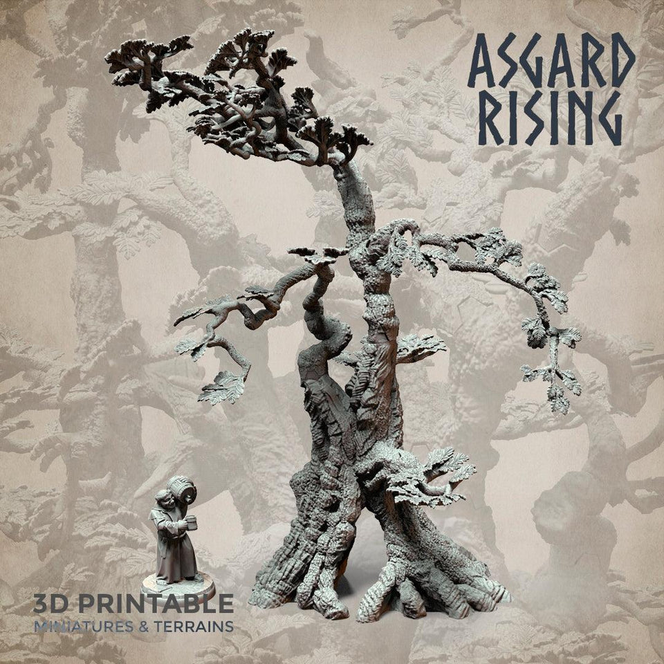 3D Printed Asgard Rising Oak Modular Forest Set 32mm Ragnarok D&D - Charming Terrain