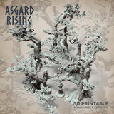 3D Printed Asgard Rising Oak Modular Forest Set 32mm Ragnarok D&D - Charming Terrain