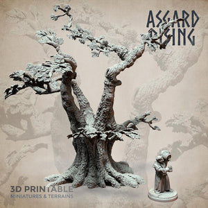 3D Printed Asgard Rising Oak Modular Forest Set 32mm Ragnarok D&D - Charming Terrain