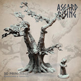3D Printed Asgard Rising Oak Modular Forest Set 32mm Ragnarok D&D - Charming Terrain