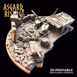 3D Printed Asgard Rising Riddle of Steel Diorama Blacksmith 28mm 32mm Ragnarok D&D - Charming Terrain