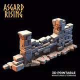 3D Printed Asgard Rising Stone Construction Ruins Small Ruins Set 28mm - 32mm Ragnarok D&D - Charming Terrain