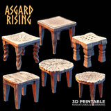 3D Printed Asgard Rising Tavern Modular Terrain Set 28mm - 32mm - Charming Terrain