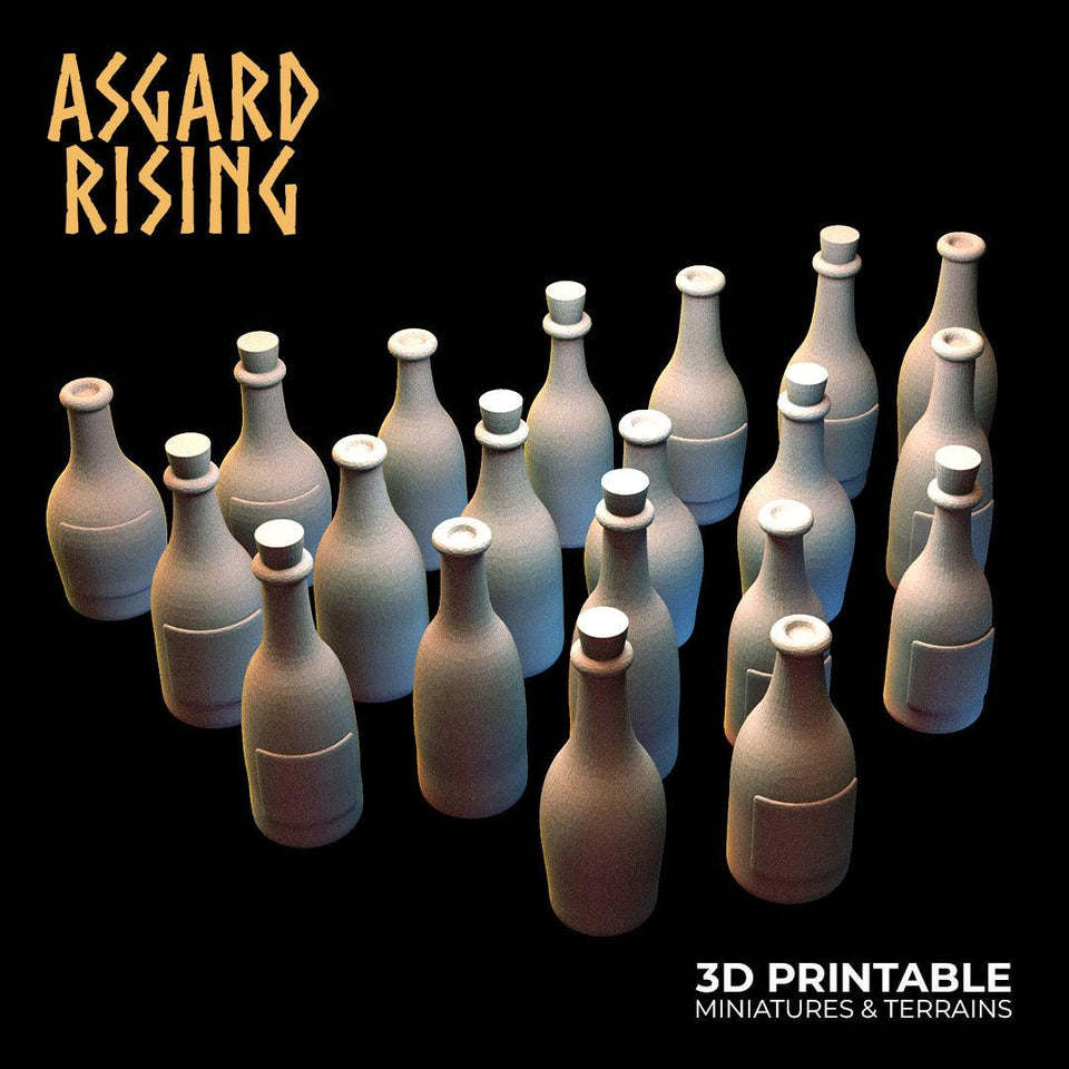 3D Printed Asgard Rising Tavern Modular Terrain Set 28mm - 32mm - Charming Terrain