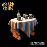 3D Printed Asgard Rising Tavern Modular Terrain Set 28mm - 32mm - Charming Terrain