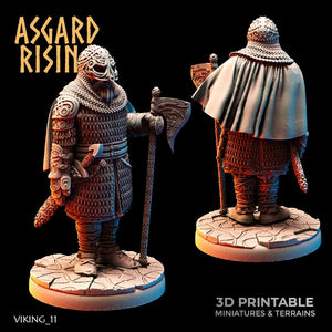 3D Printed Asgard Rising Viking Huscarls 28mm - 32mm - Charming Terrain