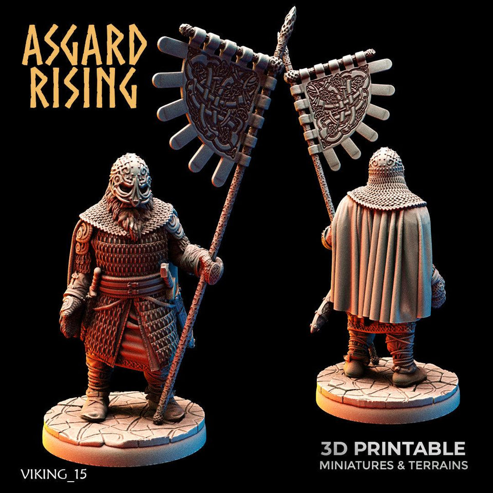 3D Printed Asgard Rising Viking Huscarls 28mm - 32mm - Charming Terrain