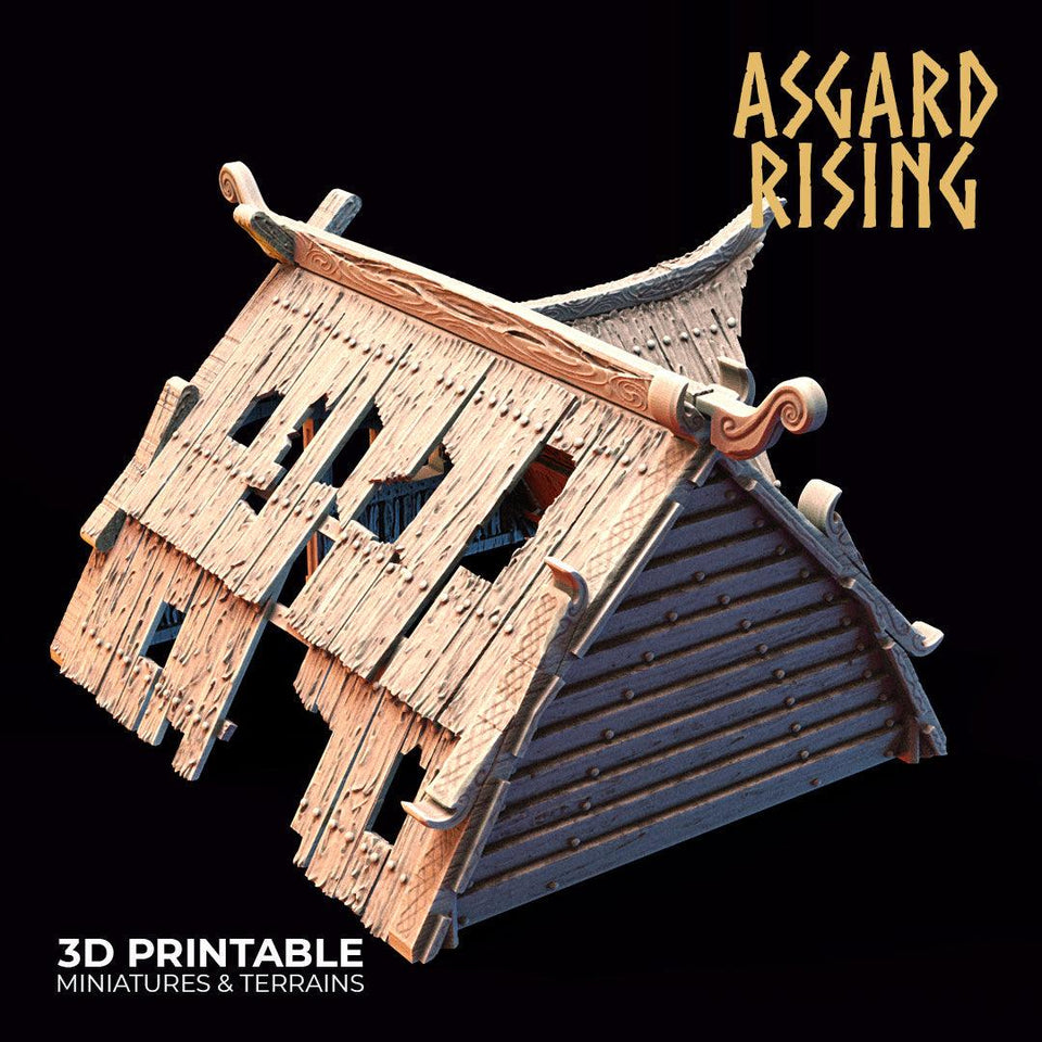 3D Printed Asgard Rising Viking Village Volume 2 Modular Set 28mm - 32mm Ragnarok D&D - Charming Terrain