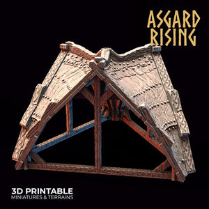 3D Printed Asgard Rising Viking Village Volume 2 Modular Set 28mm - 32mm Ragnarok D&D - Charming Terrain