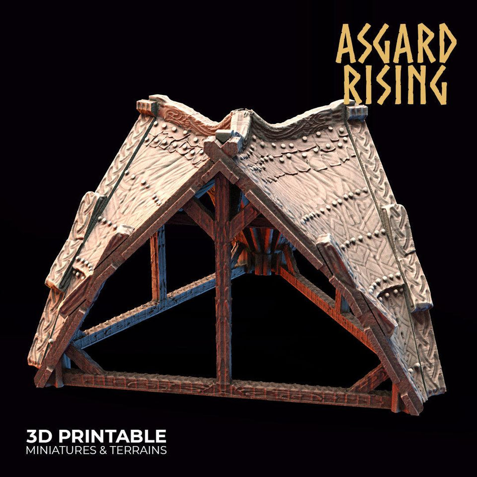 3D Printed Asgard Rising Viking Village Volume 2 Modular Set 28mm - 32mm Ragnarok D&D - Charming Terrain