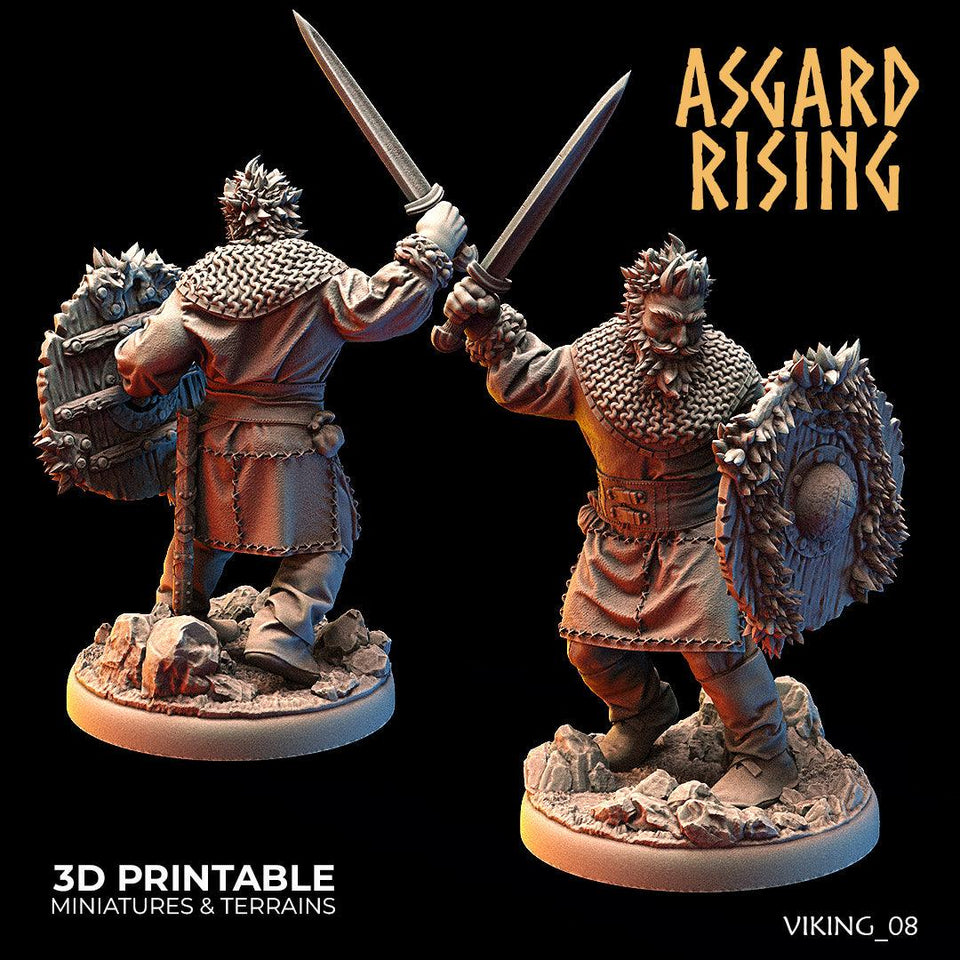 3D Printed Asgard Rising Vikings of the White Bear Clan Hideout Keepers 28mm - 32mm - Charming Terrain