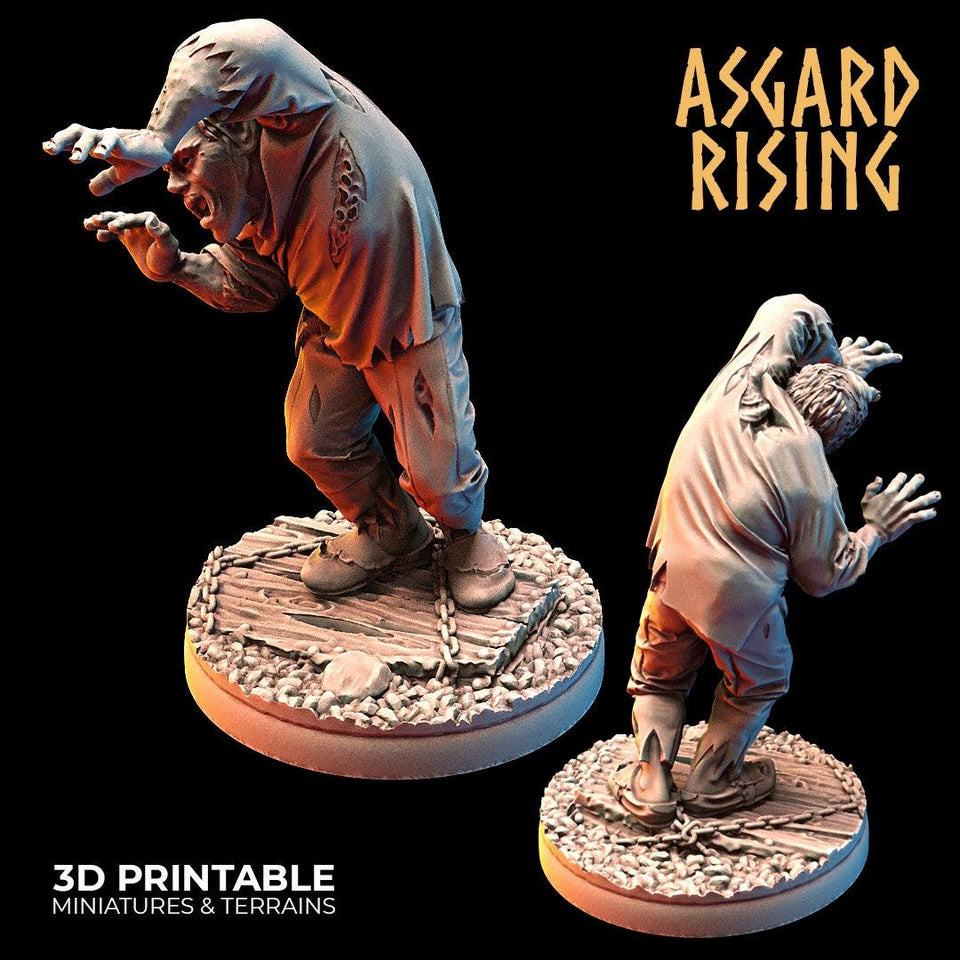 3D Printed Asgard Rising Zombies Undead Set 28mm - 32mm - Charming Terrain