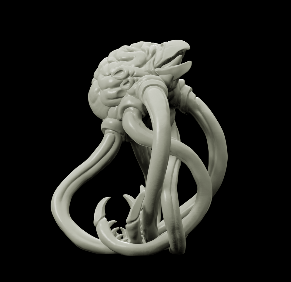 3D Printed Bestiary Vol. 4 Nafarrate - Brain Abomination 32mm Ragnarok D&D - Charming Terrain