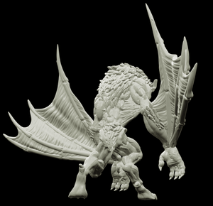 3D Printed Bestiary Vol. 4 Nafarrate - Camazotz Demon Fiend 32mm Ragnarok D&D - Charming Terrain