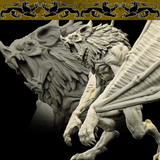 3D Printed Bestiary Vol. 4 Nafarrate - Camazotz Demon Fiend 32mm Ragnarok D&D - Charming Terrain