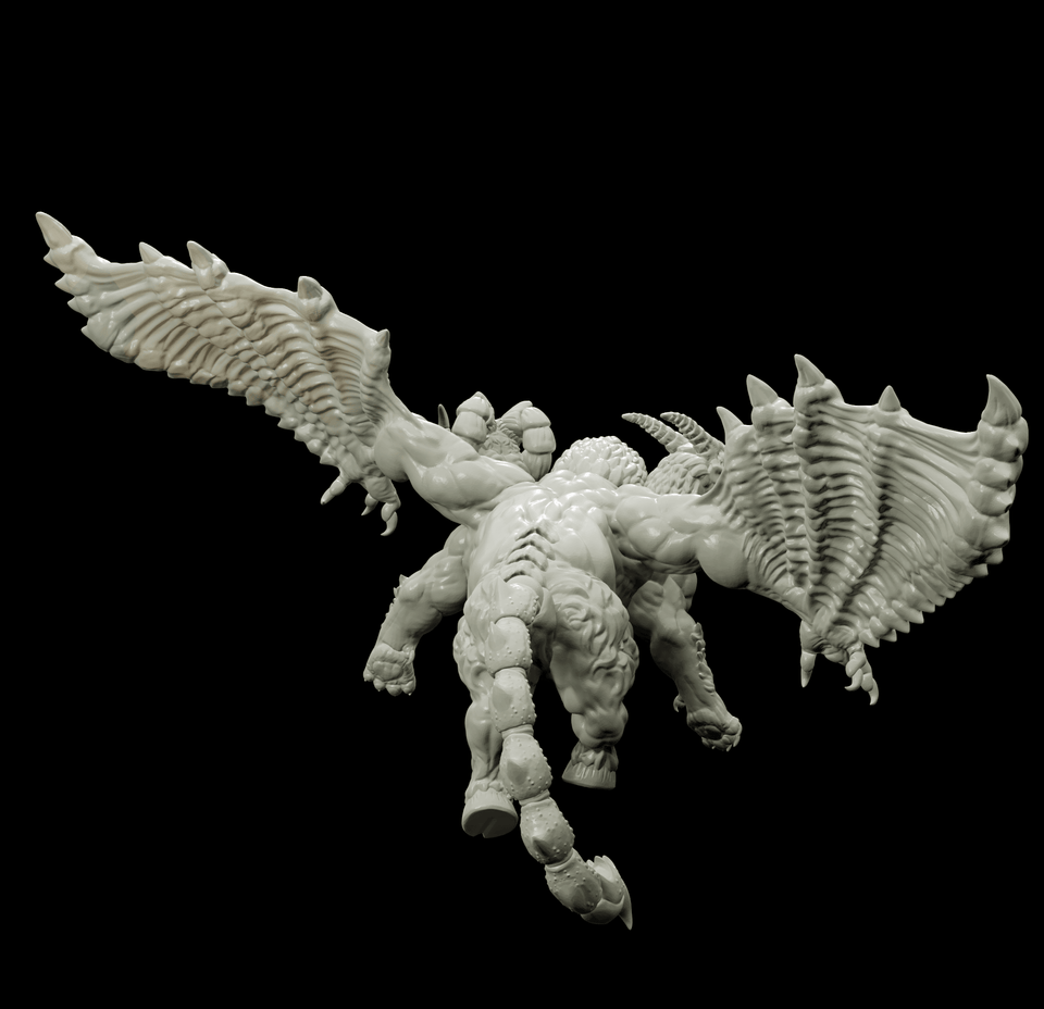 3D Printed Bestiary Vol. 4 Nafarrate - Chimera 32mm Ragnarok D&D - Charming Terrain