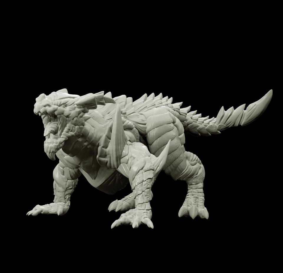 3D Printed Bestiary Vol. 4 Nafarrate - Cidraen Thunder Dragon 32mm Ragnarok D&D - Charming Terrain