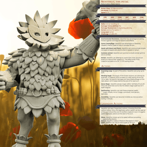3D Printed Bestiary Vol. 4 Nafarrate - Forrest Spirit Minions 32mm Ragnarok D&D - Charming Terrain