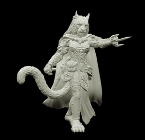3D Printed Bestiary Vol. 4 Nafarrate - Ishu Tigress 32mm Ragnarok D&D - Charming Terrain