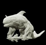 3D Printed Bestiary Vol. 4 Nafarrate - Jikax Killer Whale 32mm Ragnarok D&D - Charming Terrain