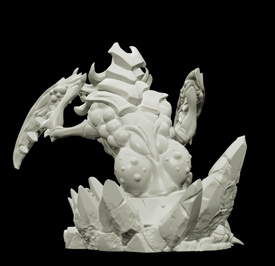 3D Printed Bestiary Vol. 4 Nafarrate - Khepri Demon Fiend 32mm Ragnarok D&D - Charming Terrain