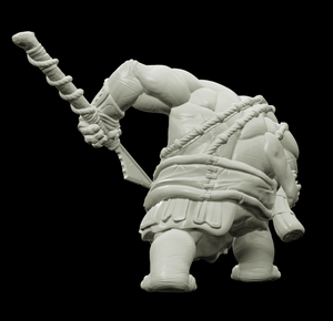 3D Printed Bestiary Vol. 4 Nafarrate - Kiboko Hippo Man 32mm Ragnarok D&D - Charming Terrain