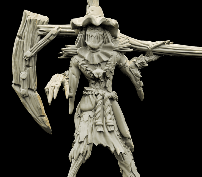 3D Printed Bestiary Vol. 4 Nafarrate - Scarecrow Construct 32mm Ragnarok D&D - Charming Terrain