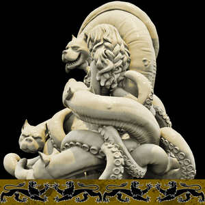 3D Printed Bestiary Vol. 4 Nafarrate - Scylla Fiend 32mm Ragnarok D&D - Charming Terrain