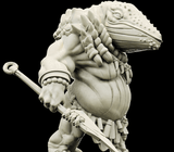 3D Printed Bestiary Vol. 4 Nafarrate - Xjemi Whale Warrior 32mm Ragnarok D&D - Charming Terrain