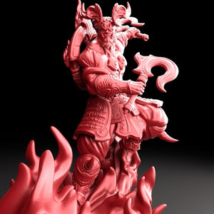 3D Printed Bestiary Vol. 5 Nafarrate Kagutsuchi - 32mm Ragnarok D&D - Charming Terrain