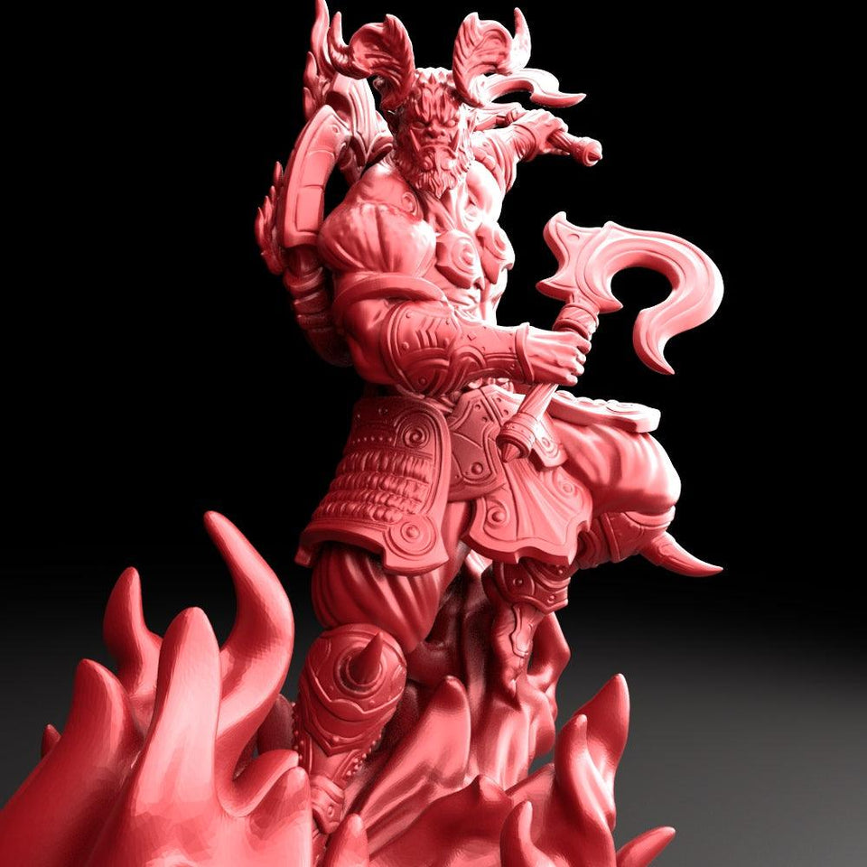 3D Printed Bestiary Vol. 5 Nafarrate Kagutsuchi - 32mm Ragnarok D&D - Charming Terrain