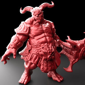 3D Printed Bestiary Vol. 5 Nafarrate - Oni Ogre 32mm Ragnarok D&D - Charming Terrain