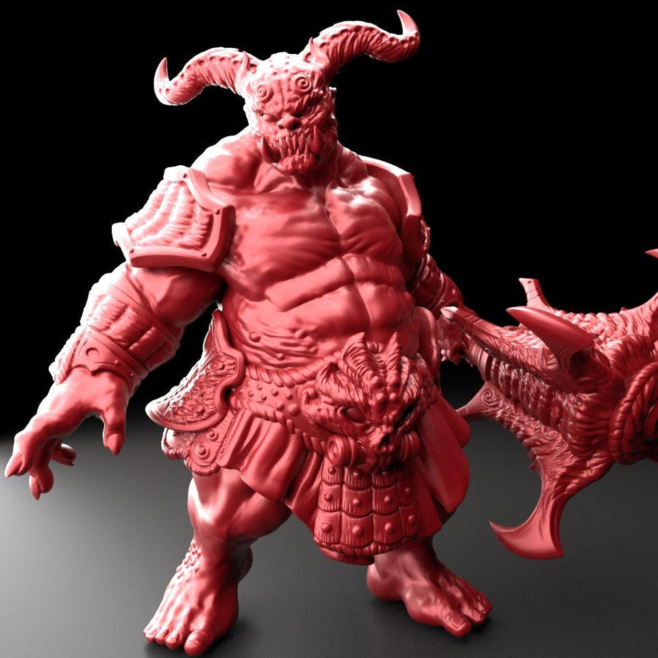 3D Printed Bestiary Vol. 5 Nafarrate - Oni Ogre 32mm Ragnarok D&D - Charming Terrain