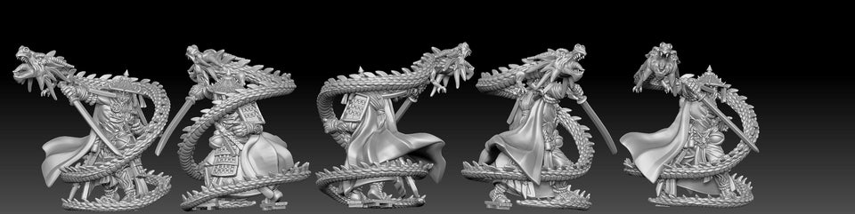 3D Printed Bestiary Vol. 5 Nafarrate - Susanoo 32mm Ragnarok D&D - Charming Terrain