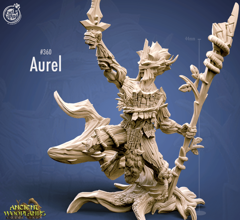 3D Printed Cast n Play Aurel Ancient Woodlands - 28mm 32mm D&D - Charming Terrain