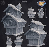 3D Printed Cast n Play Cottage Small Medival House Thamarya 28mm 32mm D&D - Charming Terrain