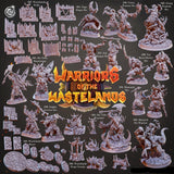 3D Printed Cast n Play Orc Tribe Warchief Warriors of the Wastelands 28mm 32mm D&D - Charming Terrain