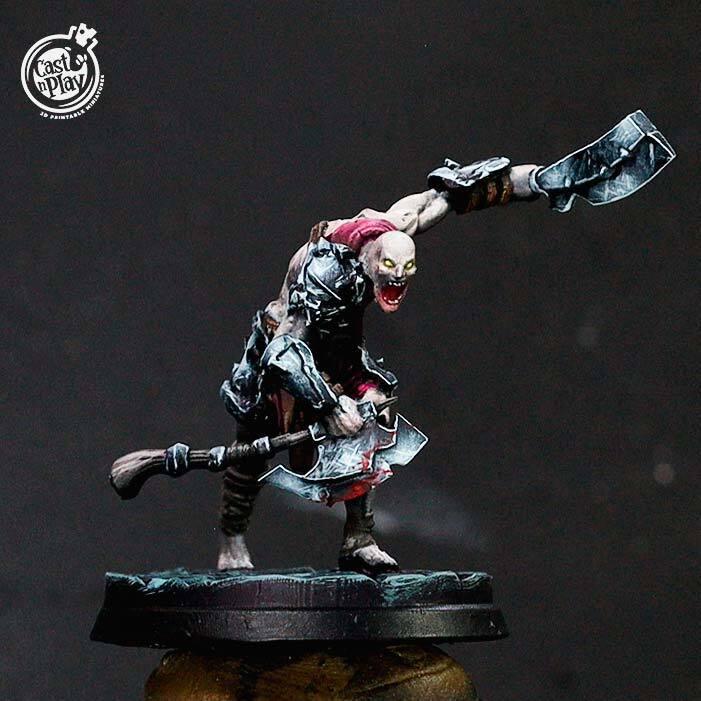 3D Printed Cast n Play Reanimated Warrior Hidden Crypt 28mm 32mm D&D - Charming Terrain