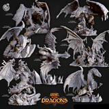 3D Printed Cast n Play Tanvaala Mountain Red Dragon Rise of the Dragons 28 32mm D&D - Charming Terrain
