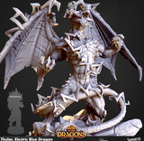 3D Printed Cast n Play Thular Electric Blue Dragon Rise of the Dragons 28 32mm D&D - Charming Terrain