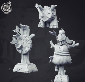 3D Printed Cast n Play Training Target Dummies 28mm 32mm D&D - Charming Terrain