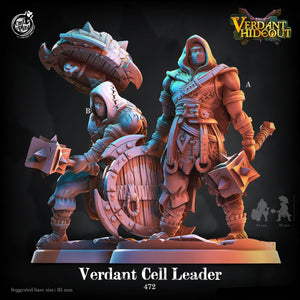 3D Printed Cast n Play Verdant Cell Leader Bandit Captain 28mm 32mm D&D - Charming Terrain