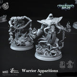 3D Printed Cast n Play Warrior Apparitions Forgotten Maze 28mm 32mm D&D - Charming Terrain