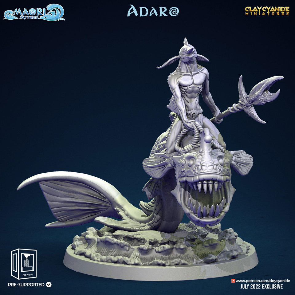 3D Printed Clay Cyanide Adaro Riders Set Maori Mythos 28mm-32mm Ragnarok D&D - Charming Terrain