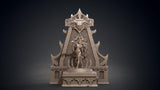 3D Printed Clay Cyanide Akivasha and Throne Hyborean Age Ragnarok D&D - Charming Terrain