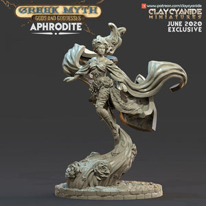 3D Printed Clay Cyanide Aphrodite Greek Myth Gods and Goddesses Ragnarok D&D - Charming Terrain